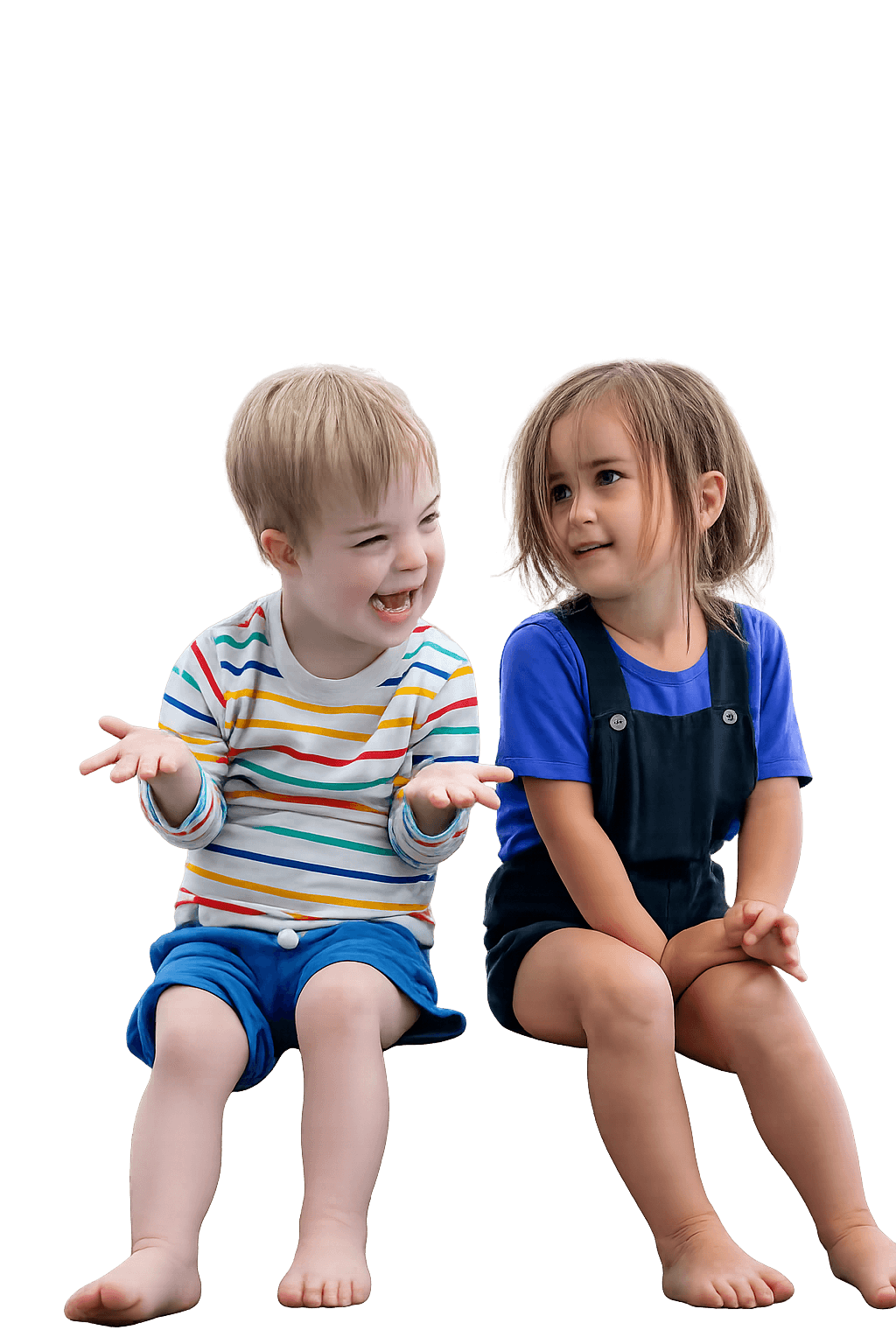 Happy child enjoying a playful moment